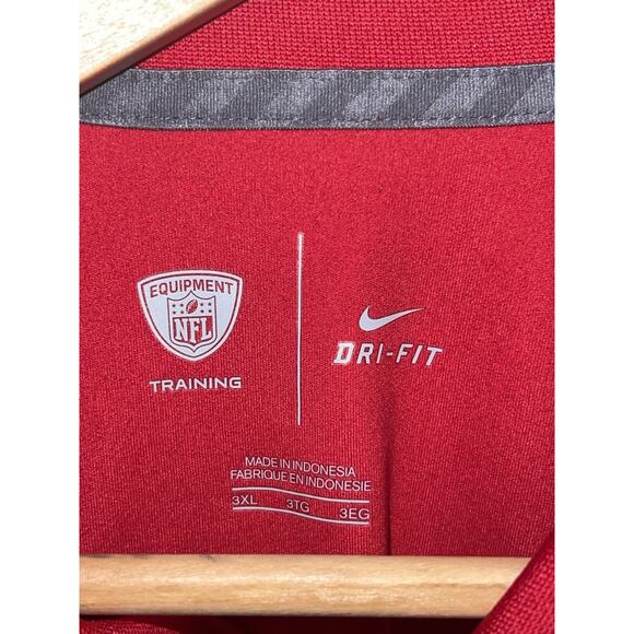 Houston Texans NFL Equipment Nike Dri-Fit Golf Polo Shirt Red Mens Size 3XL - Picture 9 of 9